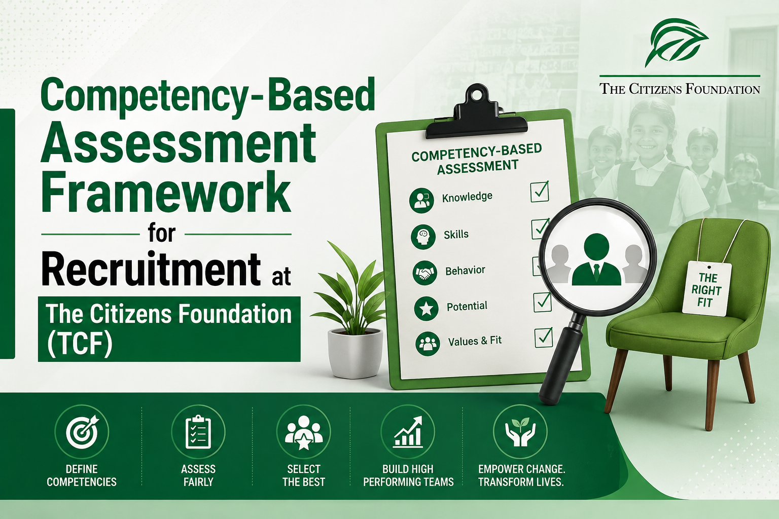 Competency-Based Assessment Framework for Recruitment at The Citizens Foundation (TCF)